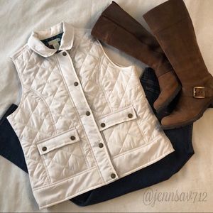 Carribean Joe White Puffer Vest